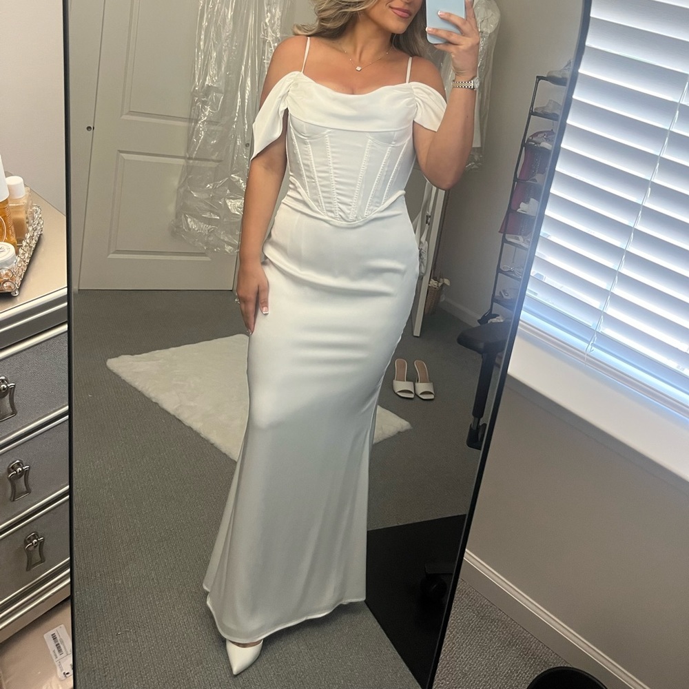 High Class Satin Maxi Dress